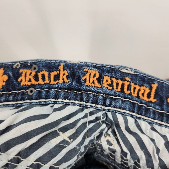 Rock Revival Hana Skinny Jean Womens Size 27 Embellished Embroidered Bling - Picture 7 of 10